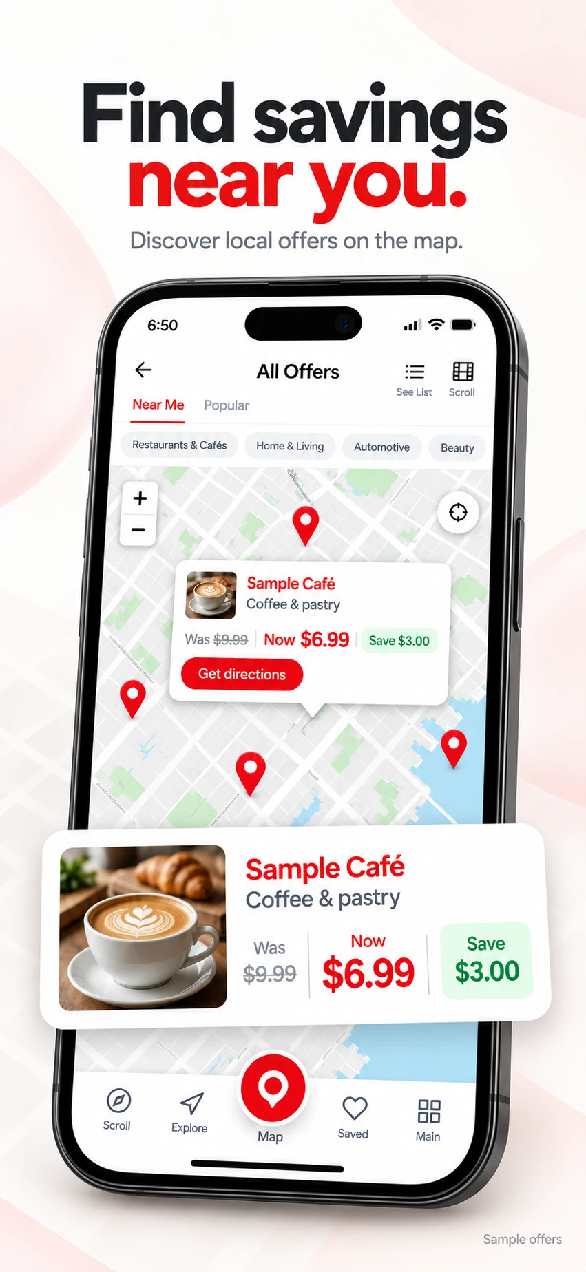 Offers on the map near you