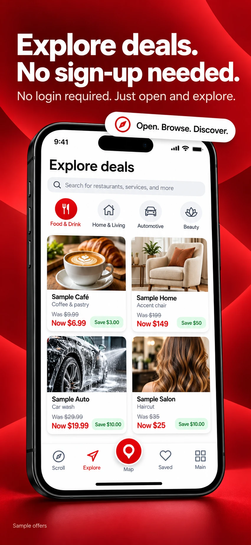 Explore deals, no sign-up needed